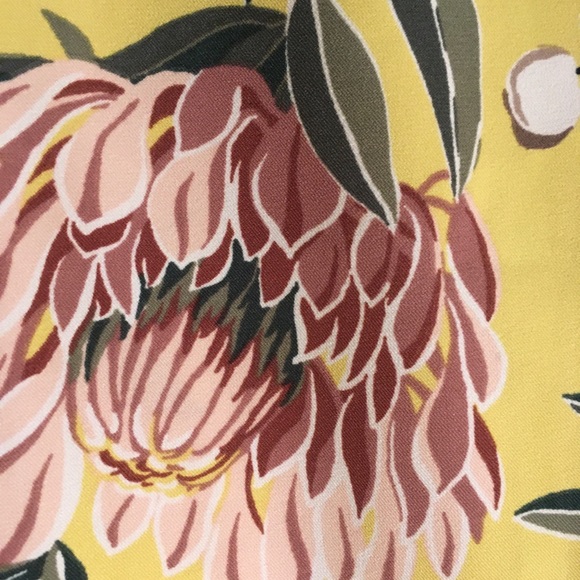 LOFT Yellow Floral Dress - Picture 5 of 6